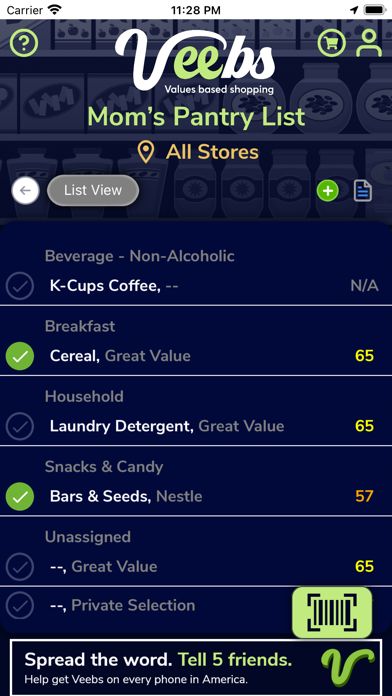 Veebs Values Based Shopping Alternatives: Top 2 Grocery List Veebs Values Based Shopping Alternatives: Top 2 Grocery List