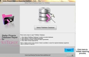 Stellar Phoenix Database Repair For FileMaker screenshot 1