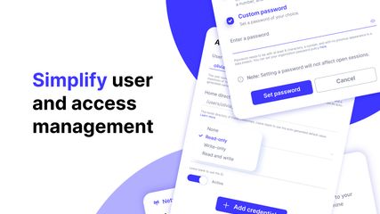 Simplify user and access management - Assign user-specific home directories and permissions, and set inbound network rules to restrict cloud storage access.
