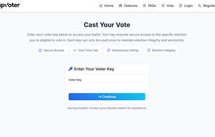 TapVoter screenshot 1