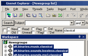 Usenet Explorer screenshot 1