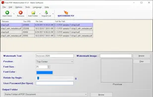 Free PDF Watermarker 4dots screenshot 1
