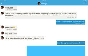 Text chat on iPad 