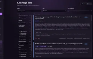 Knowledge list view