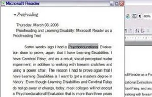 Microsoft Reader screenshot 1