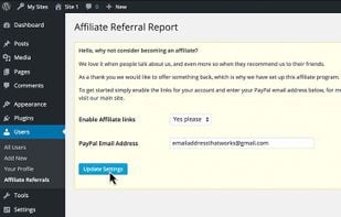 Affiliates screenshot 1