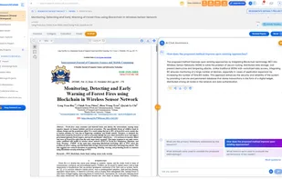 ResearchCollab AI Chat lets you interact naturally with your research documents. It uses AI to answer questions, summarize content, and generate insights from your papers, making it easier to explore and understand complex information quickly and efficiently.