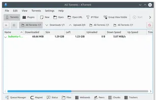 KTorrent screenshot 1