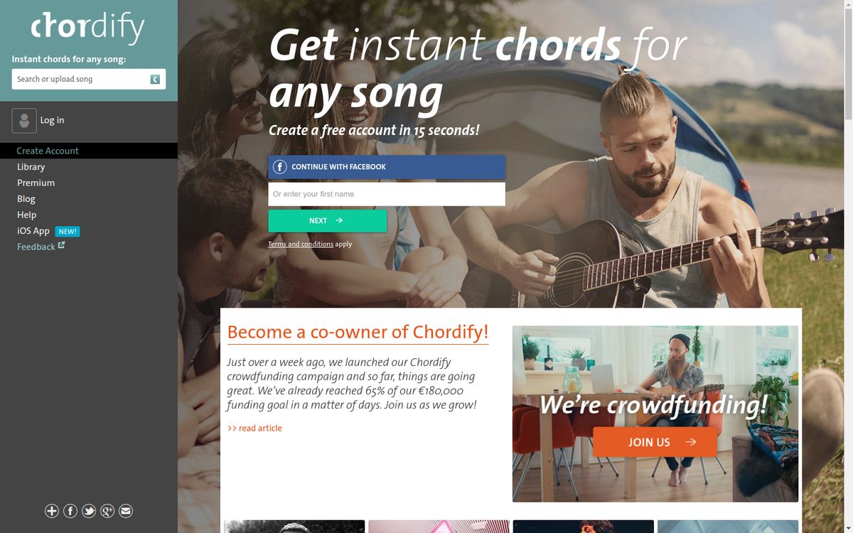 Chordify: Instant Chords For Any Song