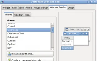 lxappearance screenshot 1