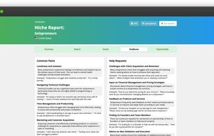 Niche Report screenshot 1