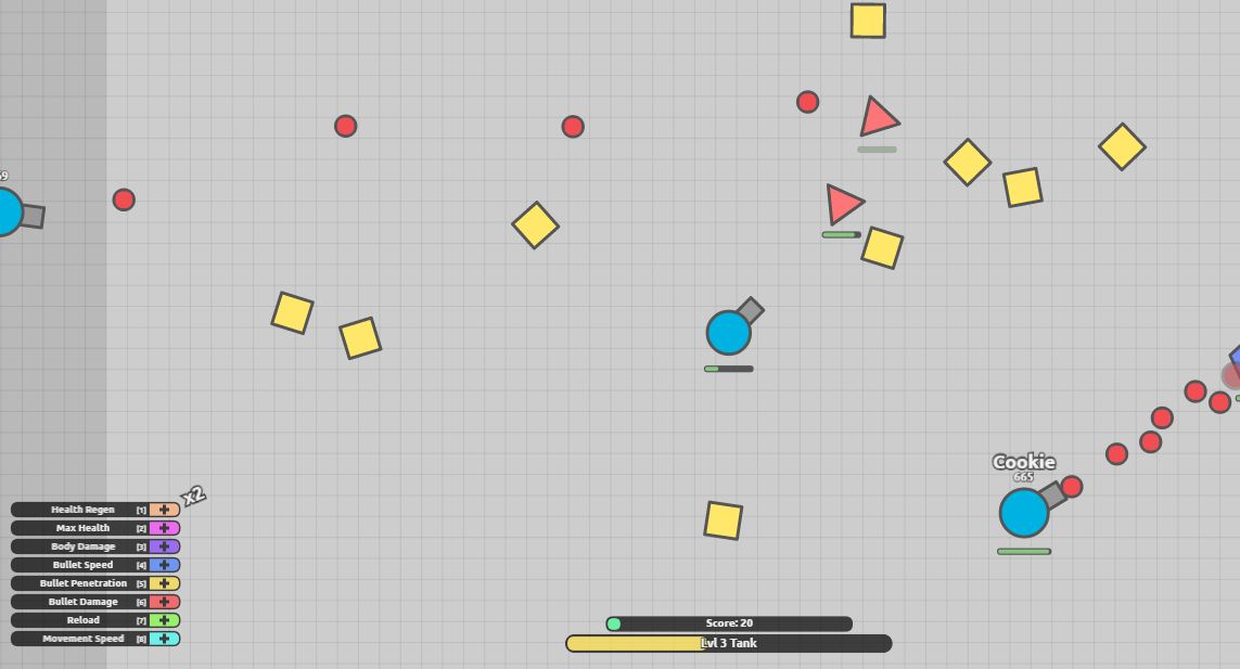 Agar.io-like Multiplayer Corona Web Game - New Apps / Works in