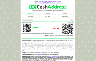 CashAddress screenshot 1
