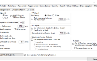 Setup import / GCode conversion