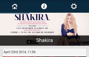 Example Facebook page converted to mobile app using Apptuter framework.