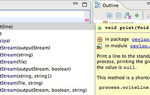Auto complete and inline documentation popup in Eclipse IDE