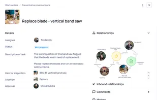 Create tasks to maintain, renew, and fix assets