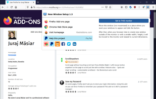 New Window Setup screenshot 1