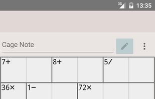 Simple MathDoku screenshot 1