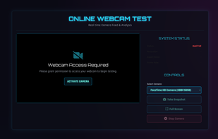 Online Webcam Test screenshot 1