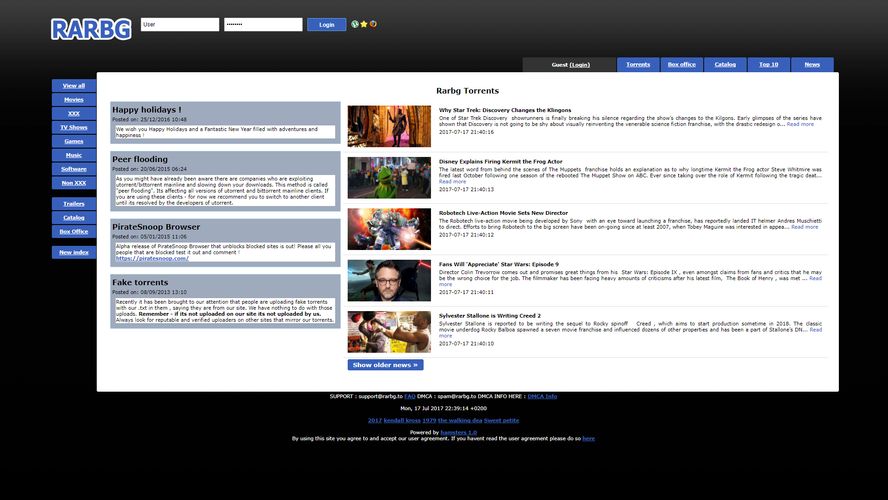 RARBG: Torrent search engine and database | AlternativeTo