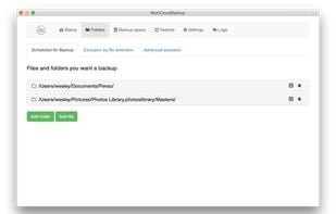 MultiCloudBackup screenshot 1