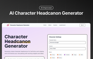 Character Headcanon Generator - AI Improved