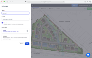 Edit map features with our intuitive editor