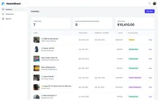 Homesheet screenshot 1