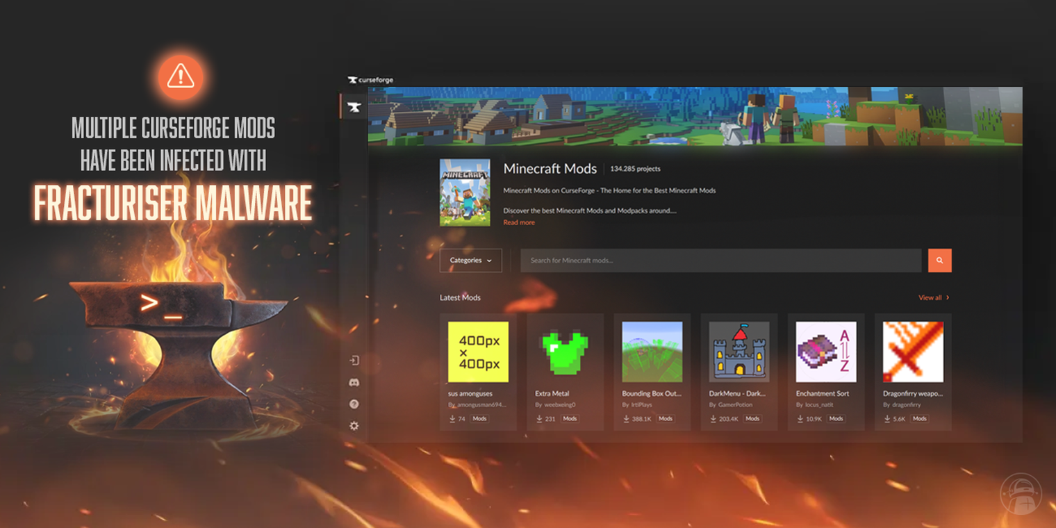 New Fractureiser malware used CurseForge Minecraft mods to infect Windows,  Linux