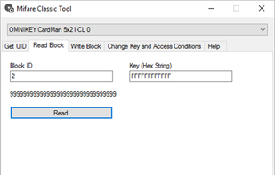 Mifare Classic Tool screenshot 1
