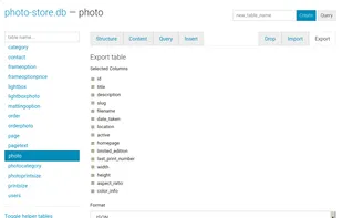 SQLite Web screenshot 3