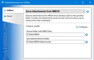 Save Attachments from MBOX for Outlook screenshot 1