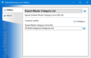 Export Master Category List for Outlook screenshot 1