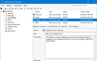 zebNet Bookmark Manager screenshot 1