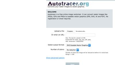 Autotracer.org screenshot 1