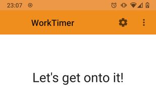 WorkTimer screenshot 1