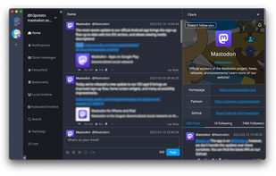Whalebird screenshot 1