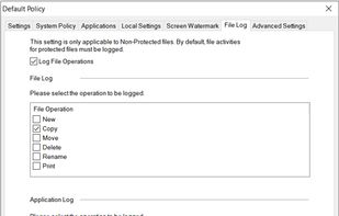 Selective logging per users/user groups