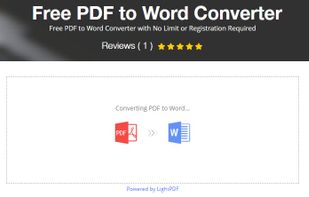 Click "+" to upload your PDF file. After PDF file is uploaded, the program will convert PDF to Word automatically.