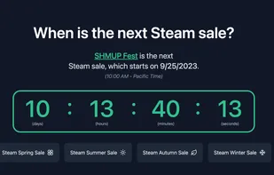Steam sale tracker and countdown