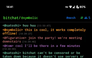 bitchat screenshot 1