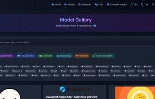 Model Gallery (Install/Manage models, like: Qwen, Kokoro/Bark, Flux/Stable Diffusion, Whisper)