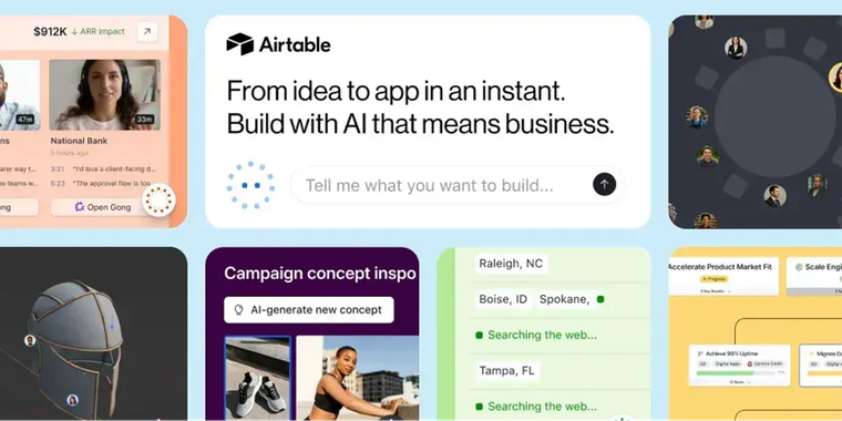 Airtable relaunch as AI-native platform with Omni, its natural language app-building agent image