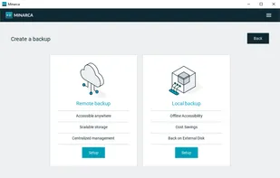 Minarca Agent configure backup