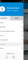Elite Grocery App - Home page