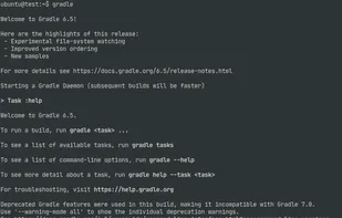 Gradle screenshot 1