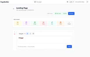 QRCodePageDesign.com screenshot 2