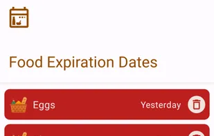 Food Expiration Dates screenshot 1
