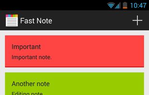 FastNote screenshot 2